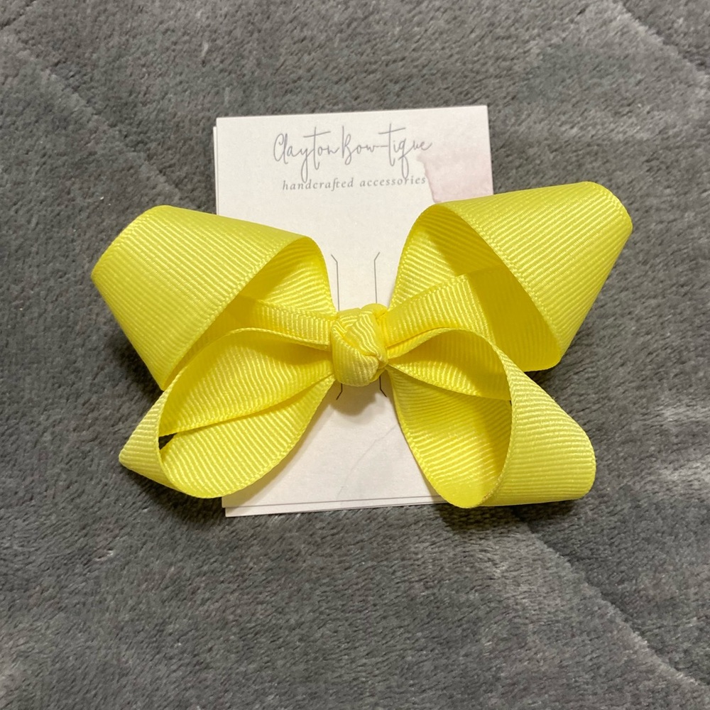 Yellow Hair Bow